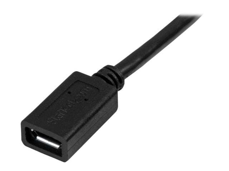 StarTech.com 0.5m / 20in Micro-USB Extension Cable - M/F - USB forlængerkabel - 50 cm