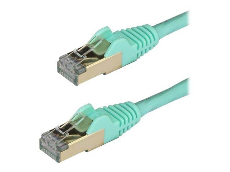 StarTech.com 0.5m Aqua Cat6a / Cat 6a Shielded Ethernet Patch Cable 0.5 m - patch cable - 50 cm - aqua - 0.5m