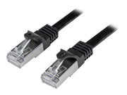 StarTech.com 0.5m Black Cat6 / Cat 6 Shielded (SFTP) Patch Cable 0.5 m - patchkabel - 50 cm - sort - Schwarz - 0.5m