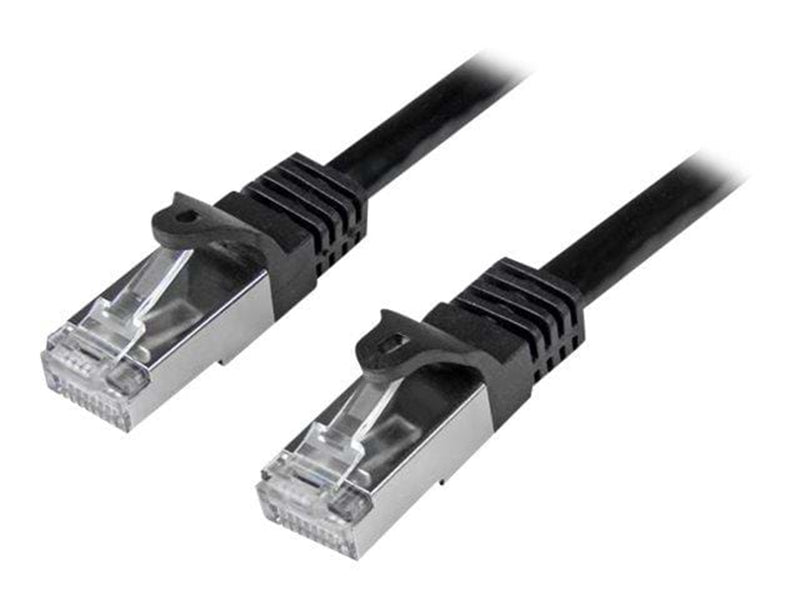 StarTech.com 0.5m Black Cat6 / Cat 6 Shielded (SFTP) Patch Cable 0.5 m - patchkabel - 50 cm - sort - Schwarz - 0.5m
