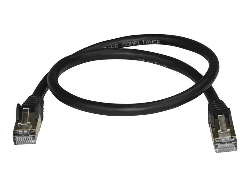 StarTech.com 0.5m Black Cat6a / Cat 6a Shielded Ethernet Patch Cable 0.5 m - patch cable - 50 cm - black - 0.5m