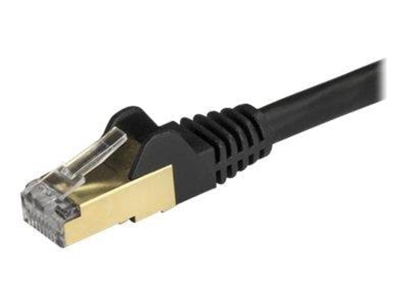 StarTech.com 0.5m Black Cat6a / Cat 6a Shielded Ethernet Patch Cable 0.5 m - patch cable - 50 cm - black - 0.5m