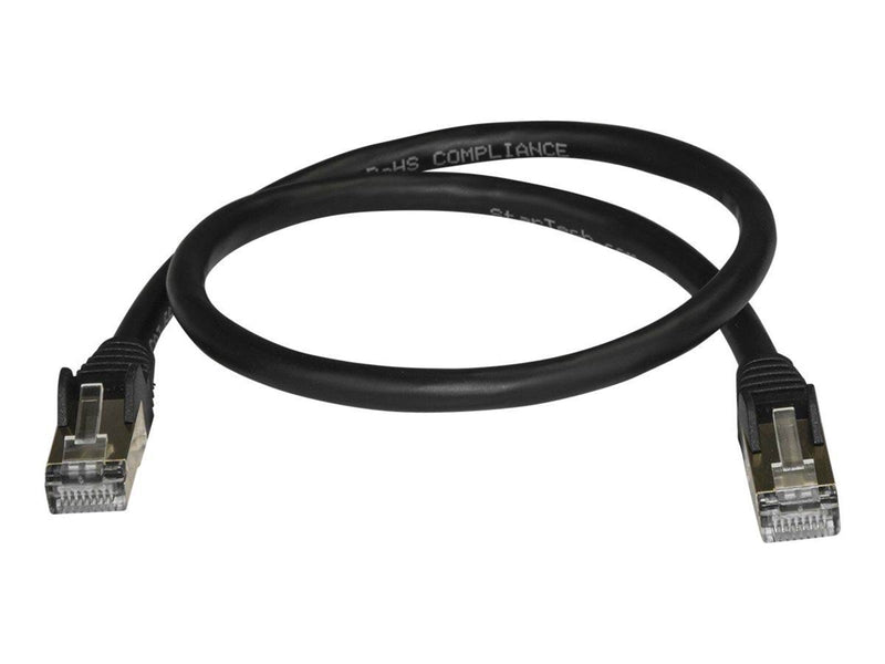 StarTech.com 0.5m Black Cat6a / Cat 6a Shielded Ethernet Patch Cable 0.5 m - patch cable - 50 cm - black - 0.5m