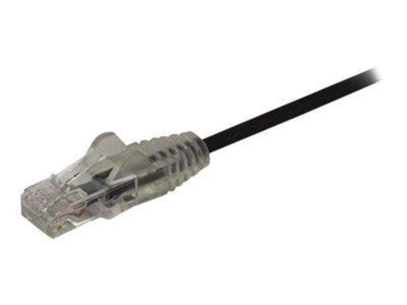 StarTech.com 0.5m CAT6 Cable - Black Slim CAT6 Patch Cord - Snagless - LSZH - patch cable - 50 cm - black - Schwarz - 0.5m