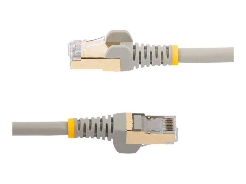 StarTech.com 0.5m Gray Cat6a / Cat 6a Shielded Ethernet Patch Cable 0.5 m - patch cable - 50 cm - grey - Grau - 0.5m