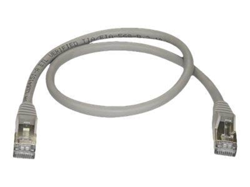 StarTech.com 0.5m Gray Cat6a / Cat 6a Shielded Ethernet Patch Cable 0.5 m - patch cable - 50 cm - grey - Grau - 0.5m