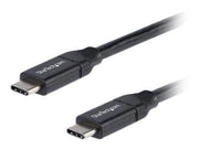 StarTech.com 0.5m USB C to USB C Cable - 5A PD - USB 2.0 USB-IF Certified - USB-C cable - 50 cm
