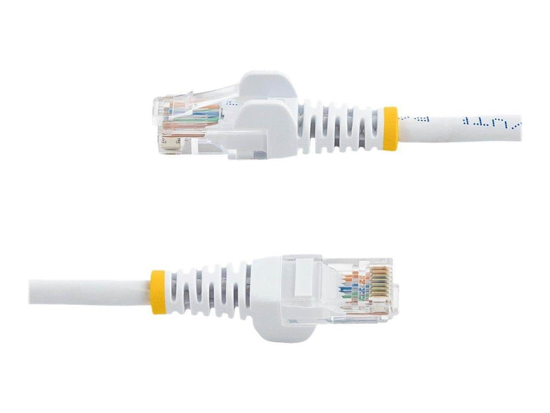 StarTech.com 0.5m White Cat5e / Cat 5 Snagless Ethernet Patch Cable 0.5 m - patch cable - 50 cm - white - Weiß - 0.5m