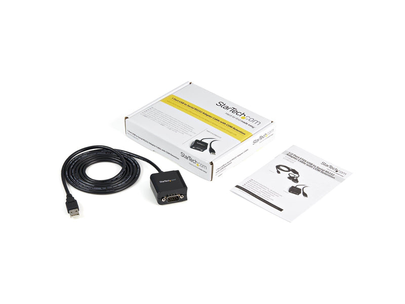 StarTech.com 1 Port FTDI USB zu Serial RS232 Adapter Kabel mit COM Retention