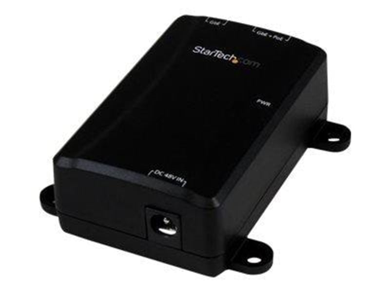 StarTech.com 1 Port Gigabit Midspan - PoE+ Injector - 802.3at and 802.3af