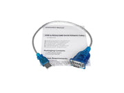StarTech.com 1 Port USB zu RS232 DB9 Serial Adapter Kabel