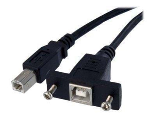 StarTech.com 1 ft Panel Befestigungskit USB Kabel B zu B - F/M - USB-kabel