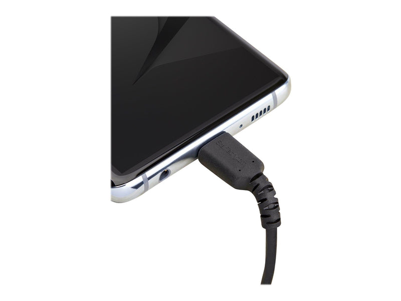 StarTech.com 1 m / 3.3ft. USB 2.0 to USB C Cable - Black - Aramid Fiber - USB-C cable - 1 m