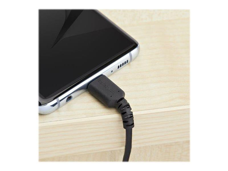 StarTech.com 1 m / 3.3ft. USB 2.0 to USB C Cable - Black - Aramid Fiber - USB-C cable - 1 m