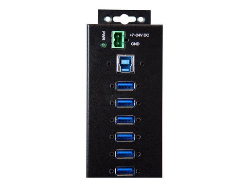 StarTech.com 10-Port Industrial USB 3.0 Hub with External Power Adapter - hub - 10 ports USB-Hubs - USB 3.2 - 10 - Schwarz