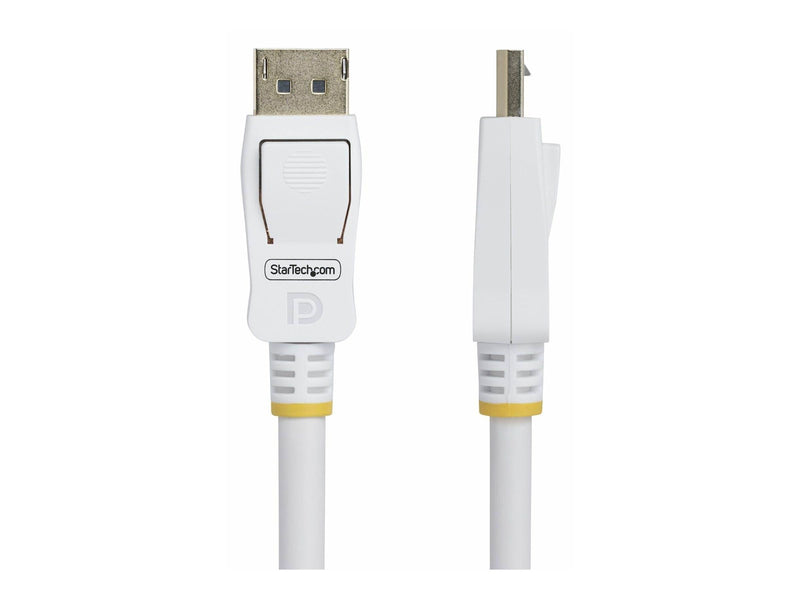 StarTech.com 10ft White VESA Certified DisplayPort 1.2 Cable with Latches - DisplayPort cable - DisplayPort to DisplayPort - 3 m