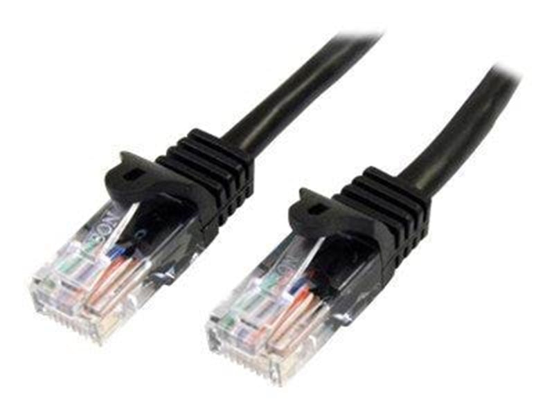 StarTech.com 10m Black Cat5e / Cat 5 Snagless Ethernet Patch Cable 10 m - patch cable - 10 m - black - Schwarz - 10m