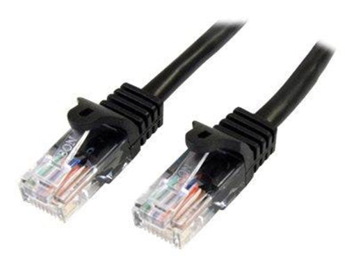 StarTech.com 10m Black Cat5e / Cat 5 Snagless Ethernet Patch Cable 10 m - patch cable - 10 m - black - Schwarz - 10m