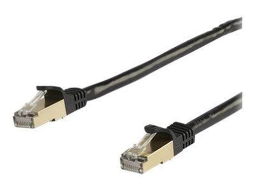 StarTech.com 10m CAT6a Ethernet Cable - Black RJ45 Shielded Cable Snagless - patch cable - 10 m - black - Schwarz - 10m