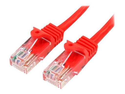 StarTech.com 10m Red Cat5e / Cat 5 Snagless Ethernet Patch Cable 10 m - patch cable - 10 m - red - Rot - 10m