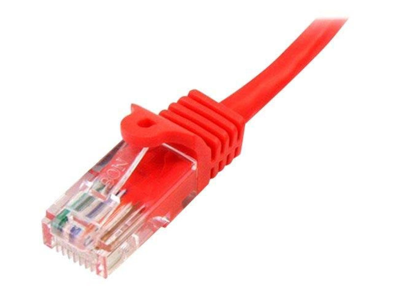 StarTech.com 10m Red Cat5e / Cat 5 Snagless Ethernet Patch Cable 10 m - patch cable - 10 m - red - Rot - 10m