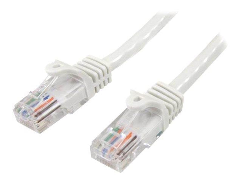 StarTech.com 10m White Cat5e / Cat 5 Snagless Ethernet Patch Cable 10 m - patch cable - 10 m - white - Weiß - 10m