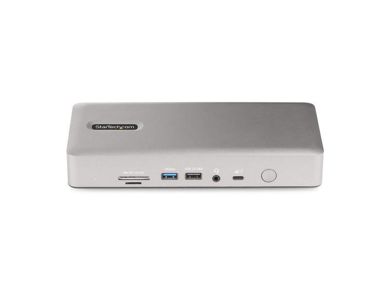 StarTech.com 132UE-TB4USB4DOCK Universal USB4 & Thunderbolt 4 Docking Station Quad Display on Windows Dual Display on MacBook HDMI DP Dock with 100W Laptop Charging