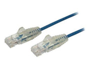 StarTech.com 1.5m CAT6 Cable - Blue Slim CAT6 Patch Cord - Snagless - LSZH - patch cable - 1.5 m - blue - Blau - 1m