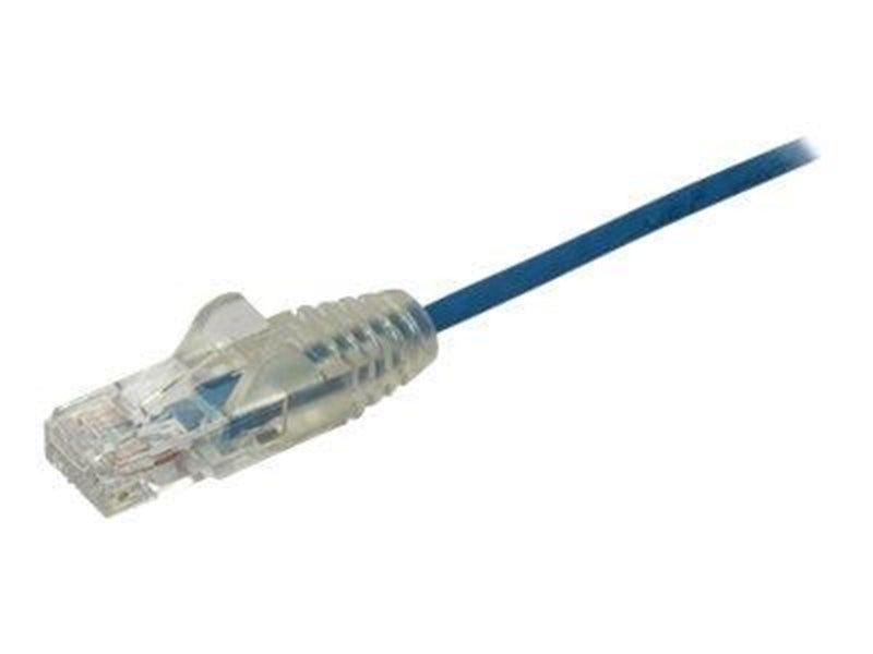 StarTech.com 1.5m CAT6 Cable - Blue Slim CAT6 Patch Cord - Snagless - LSZH - patch cable - 1.5 m - blue - Blau - 1m