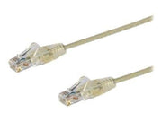 StarTech.com 1.5m CAT6 Cable - Grey Slim CAT6 Patch Cord - Snagless - LSZH - patch cable - 1.5 m - grey - Grau - 1m