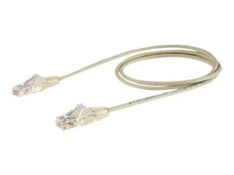 StarTech.com 1.5m CAT6 Cable - Grey Slim CAT6 Patch Cord - Snagless - LSZH - patch cable - 1.5 m - grey - Grau - 1m