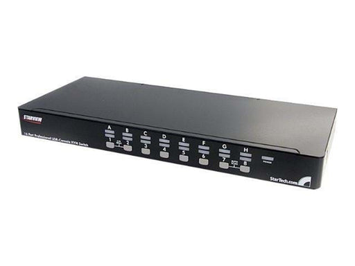 StarTech.com 16 Port 1U Rackmount USB KVM Switch Kit mit OSD und Kabel - KVM Switch - 16 Anschlüsse