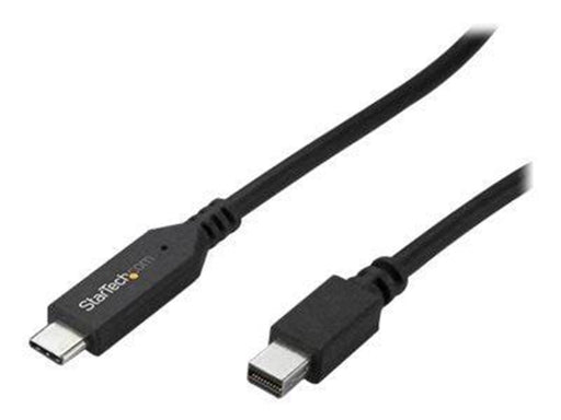 StarTech.com 1.8m / 6 ft USB-C to Mini DisplayPort Cable - 4K 60Hz - Black - external video adapter - STM32F072CBU6 - black