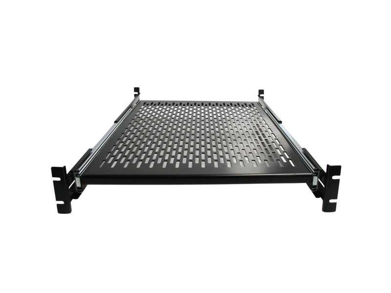 StarTech.com 19in Vented Eistellbarer Depth Sliding Server Rack Gehäuse Regal - Rackregal (verschiebbar forskydes belüftet