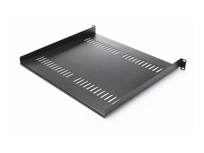 StarTech.com 2-Pack 1U Server Rack Shelf Vented 44lb Capacity 16" Deep (CABSHELF116V2PK) - rack shelf - 1U