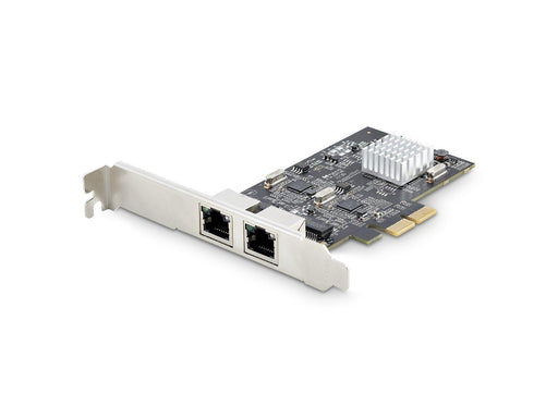StarTech.com 2-Port 2.5Gbps NBASE-T PCIe Network Card Intel I225-V Dual-Port Computer Network Card Multi-Gigabit NIC PCI Express Server LAN Card Desktop Ethernet Interface