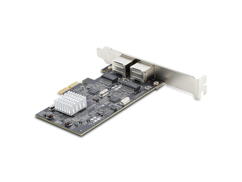StarTech.com 2-Port 2.5Gbps NBASE-T PCIe Network Card Intel I225-V Dual-Port Computer Network Card Multi-Gigabit NIC PCI Express Server LAN Card Desktop Ethernet Interface