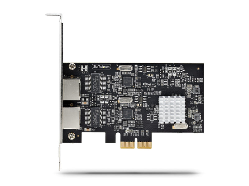 StarTech.com 2-Port 2.5Gbps NBASE-T PCIe Network Card Intel I225-V Dual-Port Computer Network Card Multi-Gigabit NIC PCI Express Server LAN Card Desktop Ethernet Interface