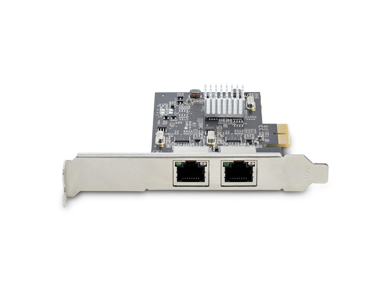 StarTech.com 2-Port 2.5Gbps NBASE-T PCIe Network Card Intel I225-V Dual-Port Computer Network Card Multi-Gigabit NIC PCI Express Server LAN Card Desktop Ethernet Interface