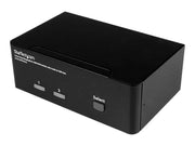 StarTech.com 2-Port DisplayPort Dual-Monitor KVM Switch - 4K 60Hz - KVM / audio / USB switch - 2 porte