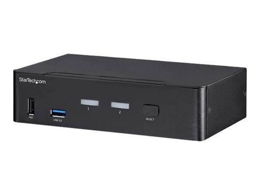 StarTech.com 2-Port DisplayPort KVM Switch - 4K 60Hz - TAA Compliant - KVM / audio / USB switch - 2 ports