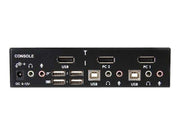 StarTech.com 2 Port Professional USB DisplayPort KVM Switch mit Audio - KVM / Audio-Switch - 2 Anschlüsse