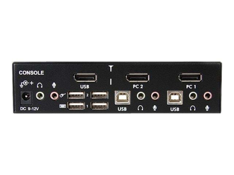 StarTech.com 2 Port Professional USB DisplayPort KVM Switch mit Audio - KVM / Audio-Switch - 2 Anschlüsse