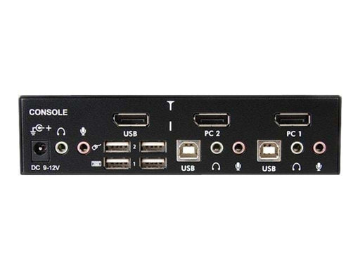 StarTech.com 2 Port Professional USB DisplayPort KVM Switch mit Audio - KVM / Audio-Switch - 2 Anschlüsse