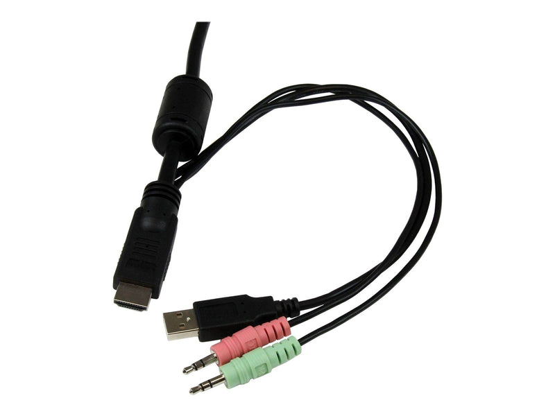 StarTech.com 2 Port USB HDMI Kabel KVM Switch w/ Audio und Remote Switch