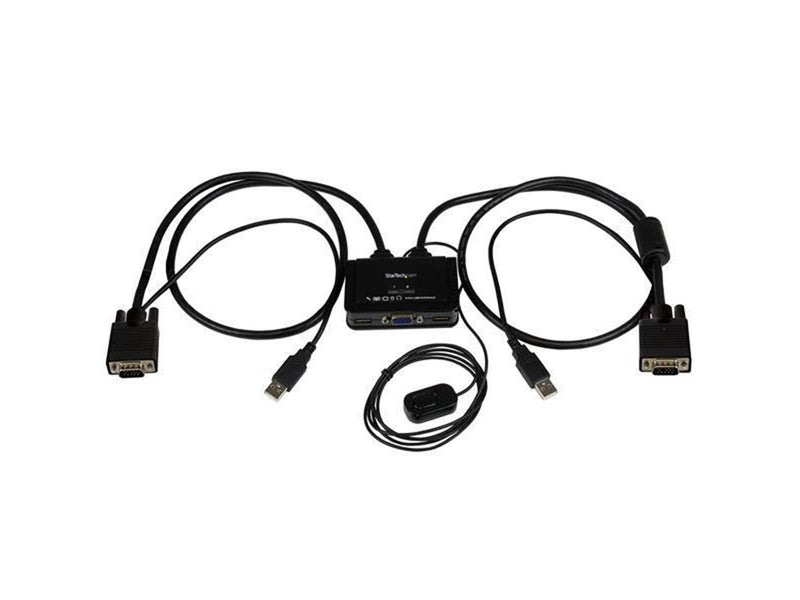 StarTech.com 2 Port USB VGA Kabel KVM Switch