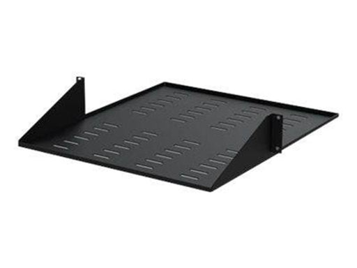 StarTech.com 2 Post Server Rack Shelf - Vented - Center Mount - Black - Supports up to 75 lb. - 2 post Network Rack Shelf rack shelf - 2U