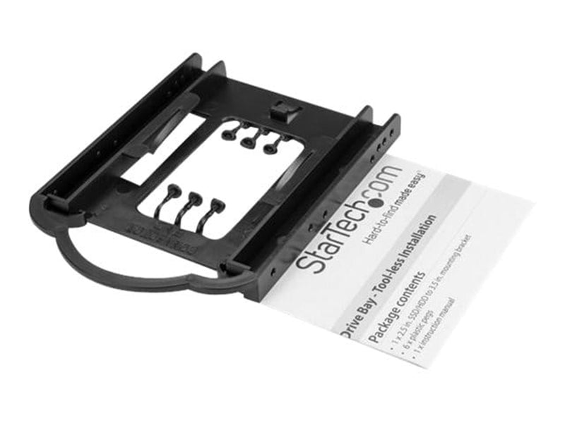 StarTech.com 2.5" SSD/HDD Mounting Bracket for 3.5" Drive Bay - Tool-less
