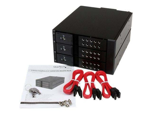 StarTech.com 3 Bay Trayless Hot Swap 3.5" SATA Festplatten-Füllplatte Mobile Rack Backplane