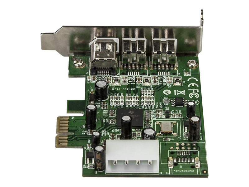 StarTech.com 3 Port 2b 1a Low Profile 1394 PCI Express FireWire Card Adapter - FireWire Adapter